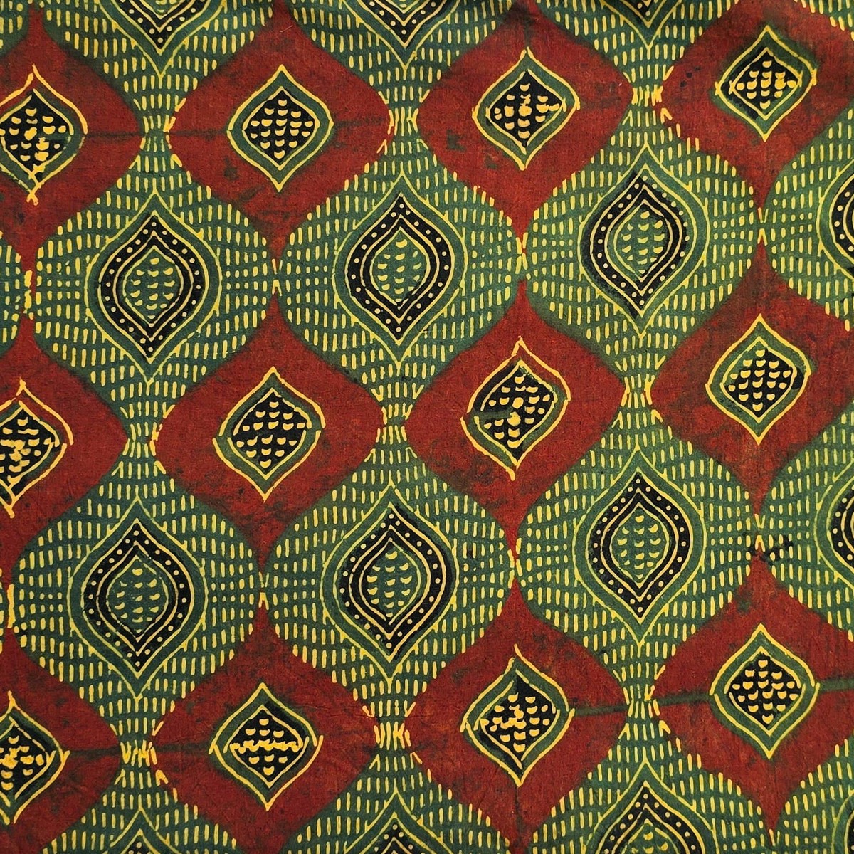 pure-cotton-ajrak-green-with-red-intricate-diamond-design-hand-block-print-fabric