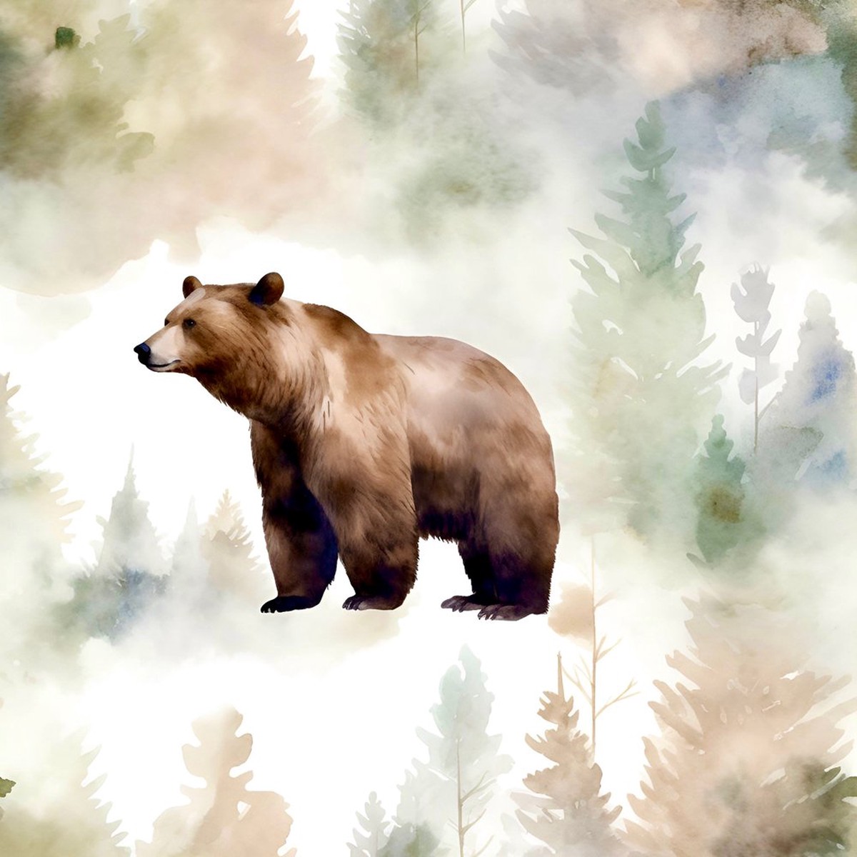 watercolor-grizzly-bear-fabric