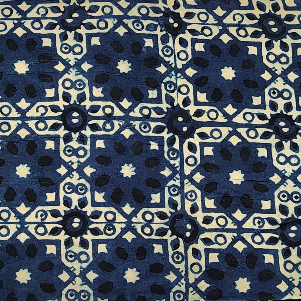 pure-cotton-ajrak-blue-with-mint-green-star-intricate-design-hand-block-print-fabric