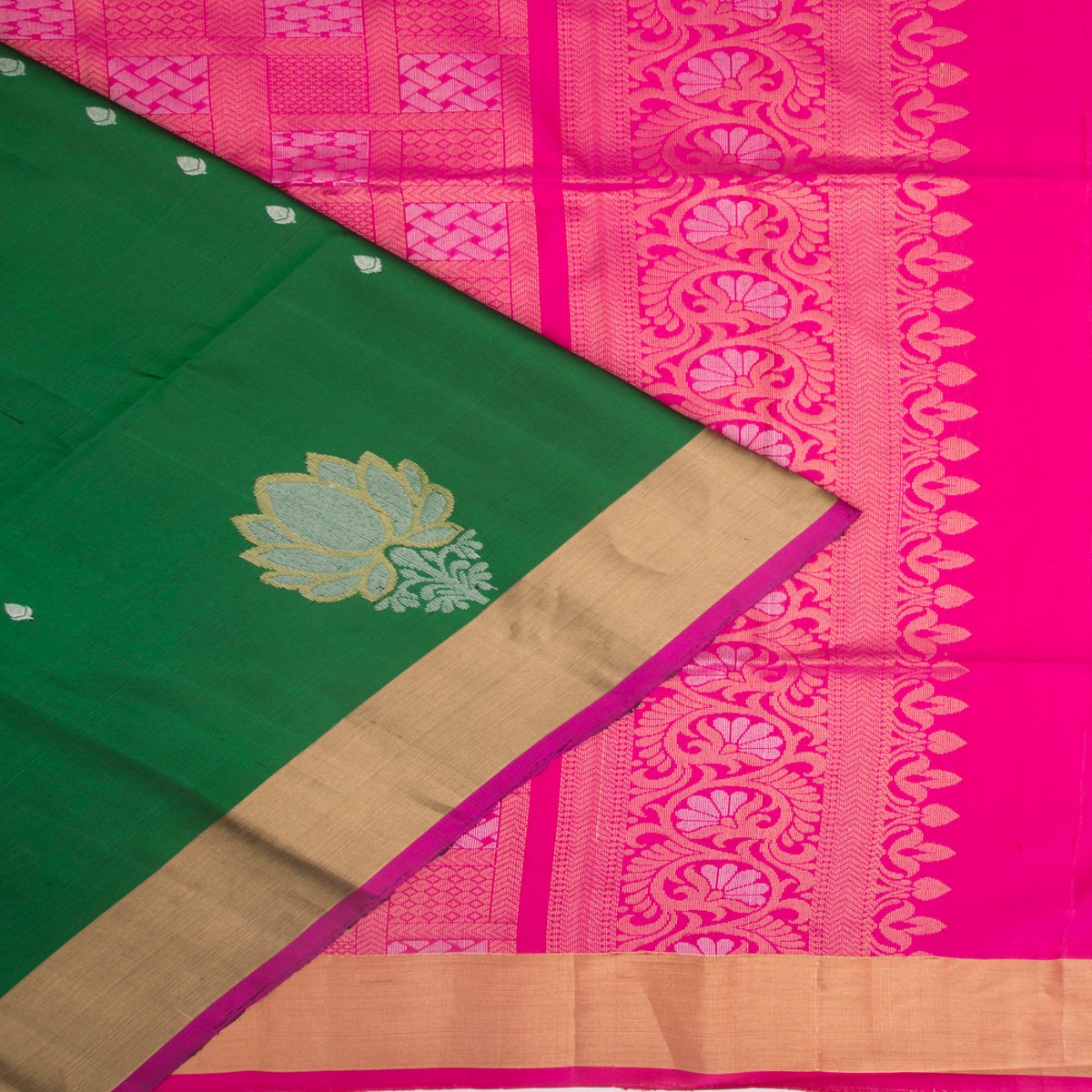 coimbatore-soft-silk-butta-dark-green-saree