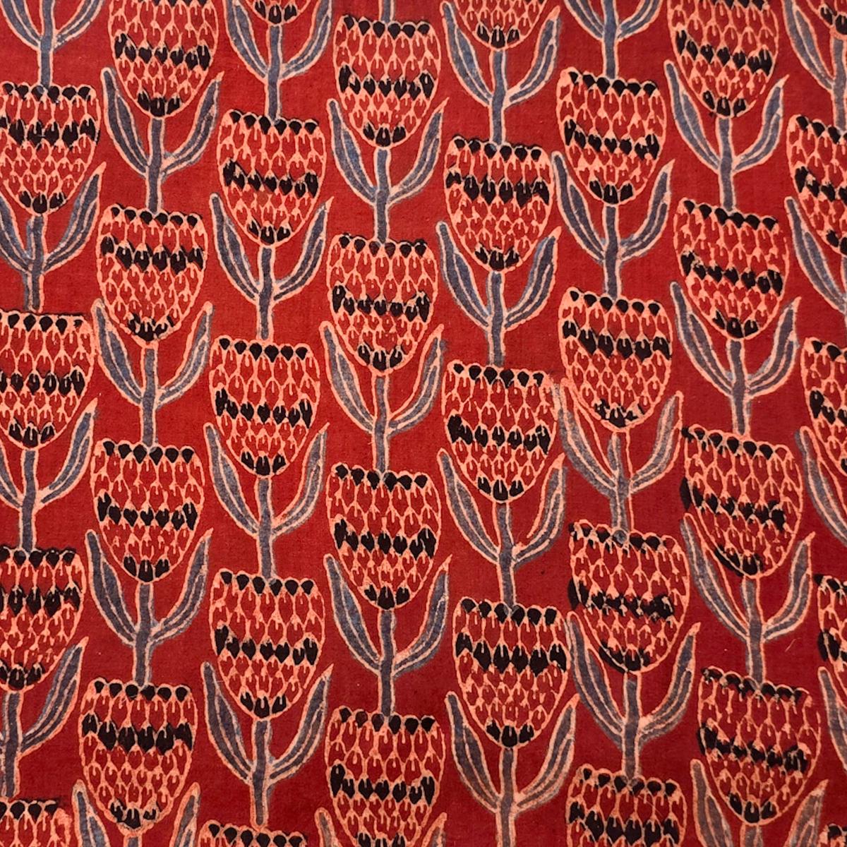 pure-cotton-ajrak-red-with-flower-creeper-hand-block-print-fabric