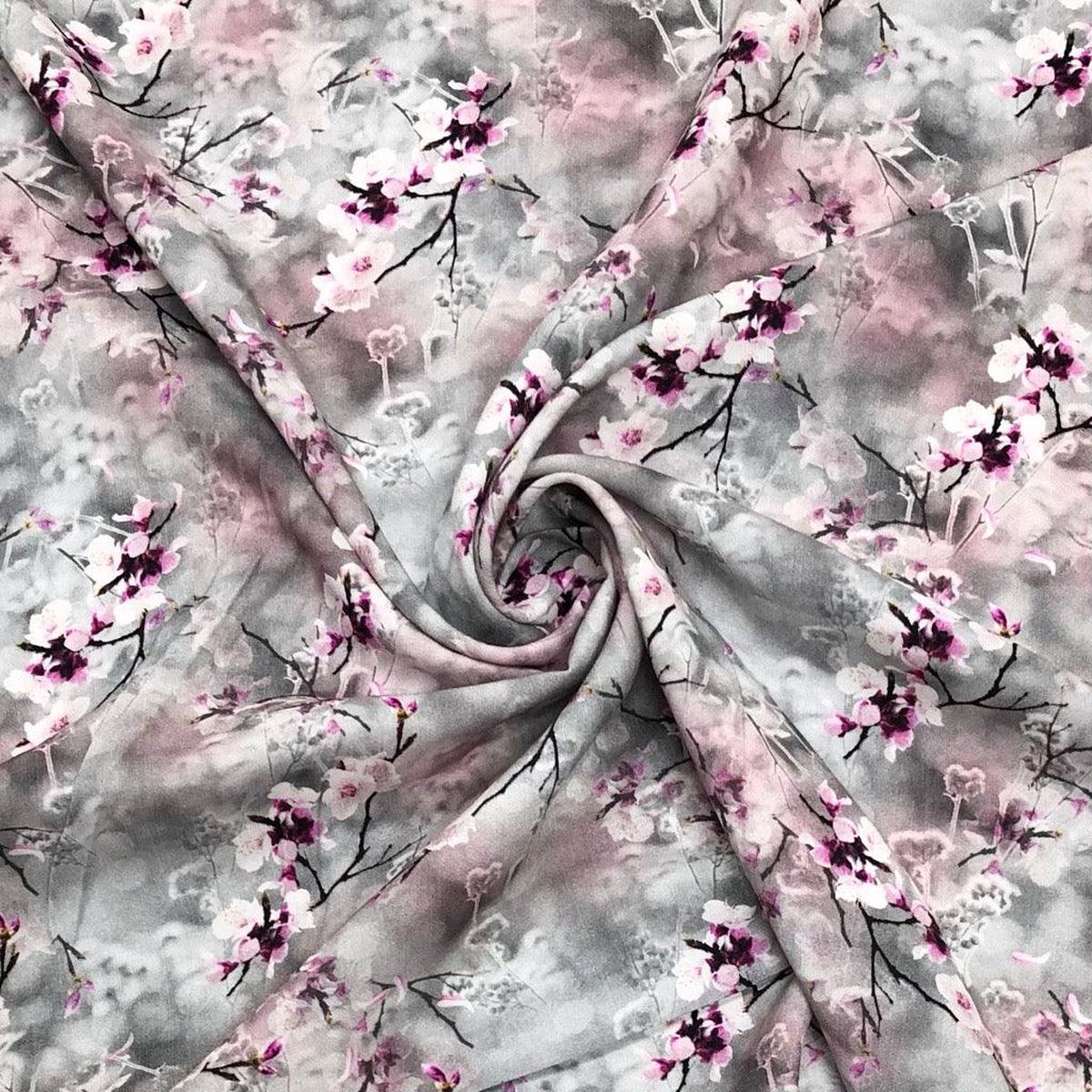 digital-cherry-blossoms-on-grey-viscose-challis-fabric