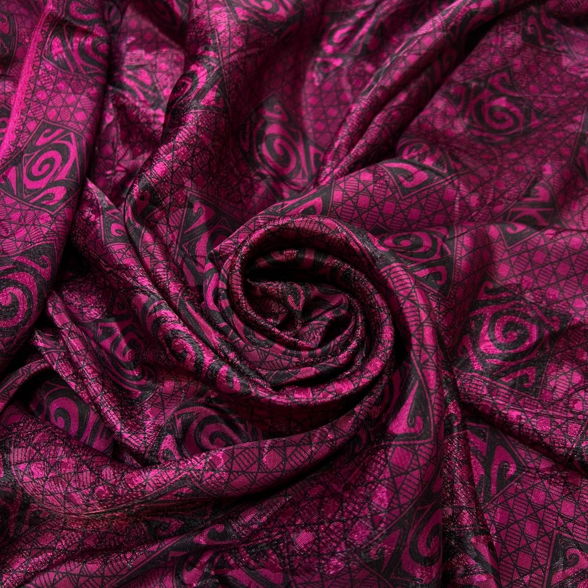 colour-vortex-polyester-blend-woven-dark-pink-black-geometric-3-4m-bundle