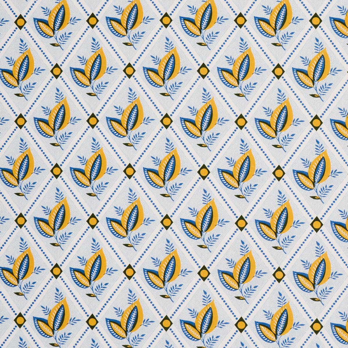 basile-trellis-yellow-and-blue-fabric