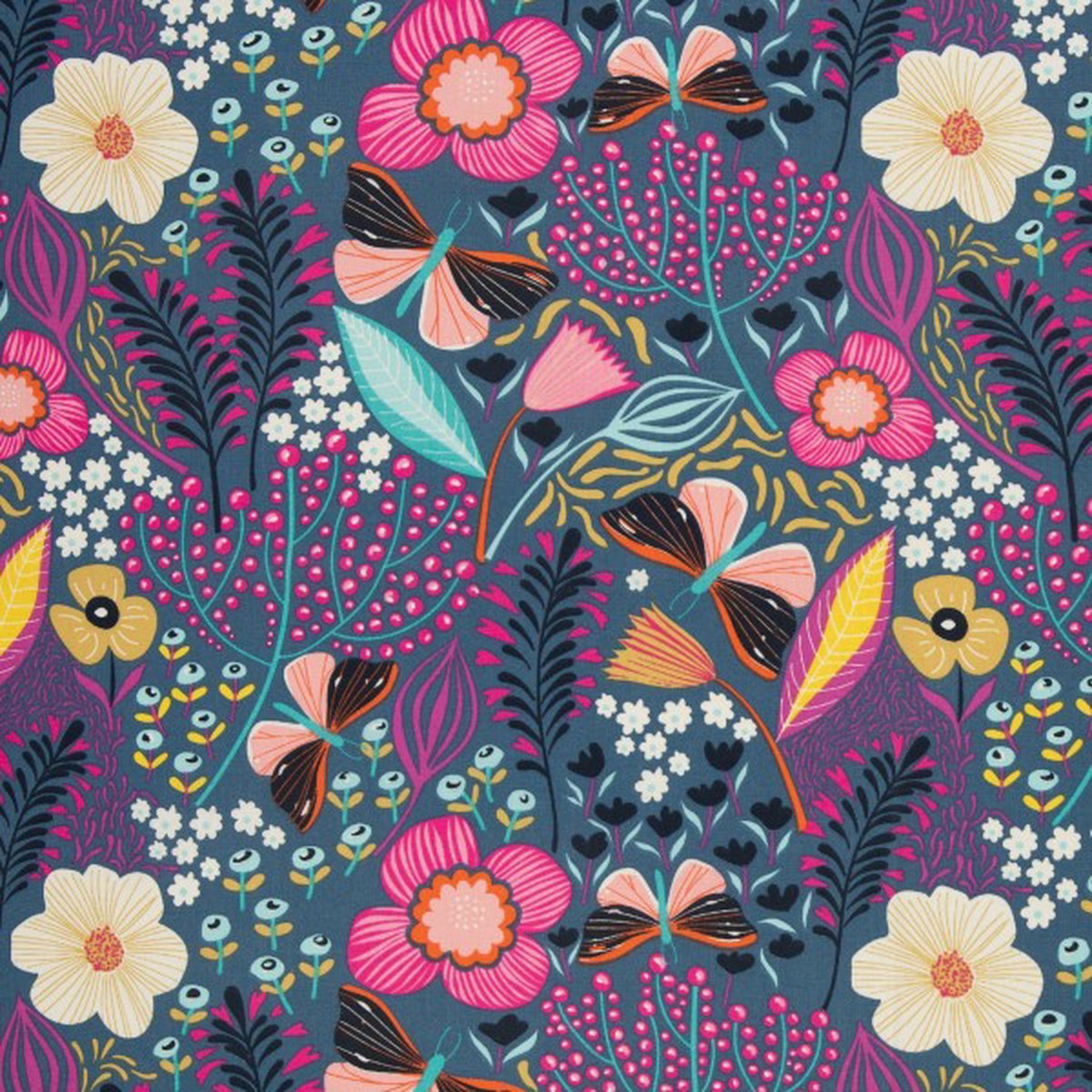 leona-coated-cotton-fabric-butterflies-purple