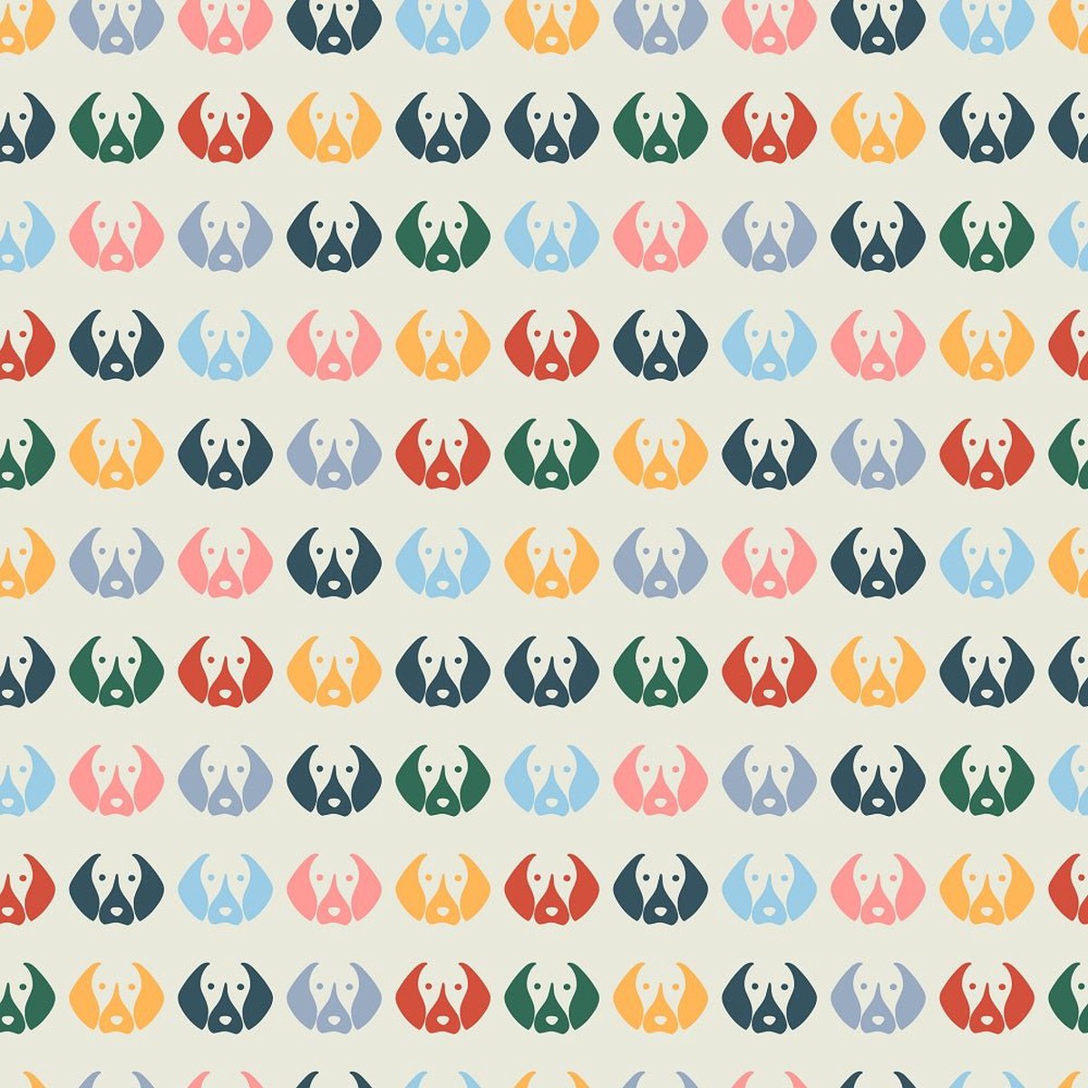 multi-colored-dog-face-silhouette-fabric