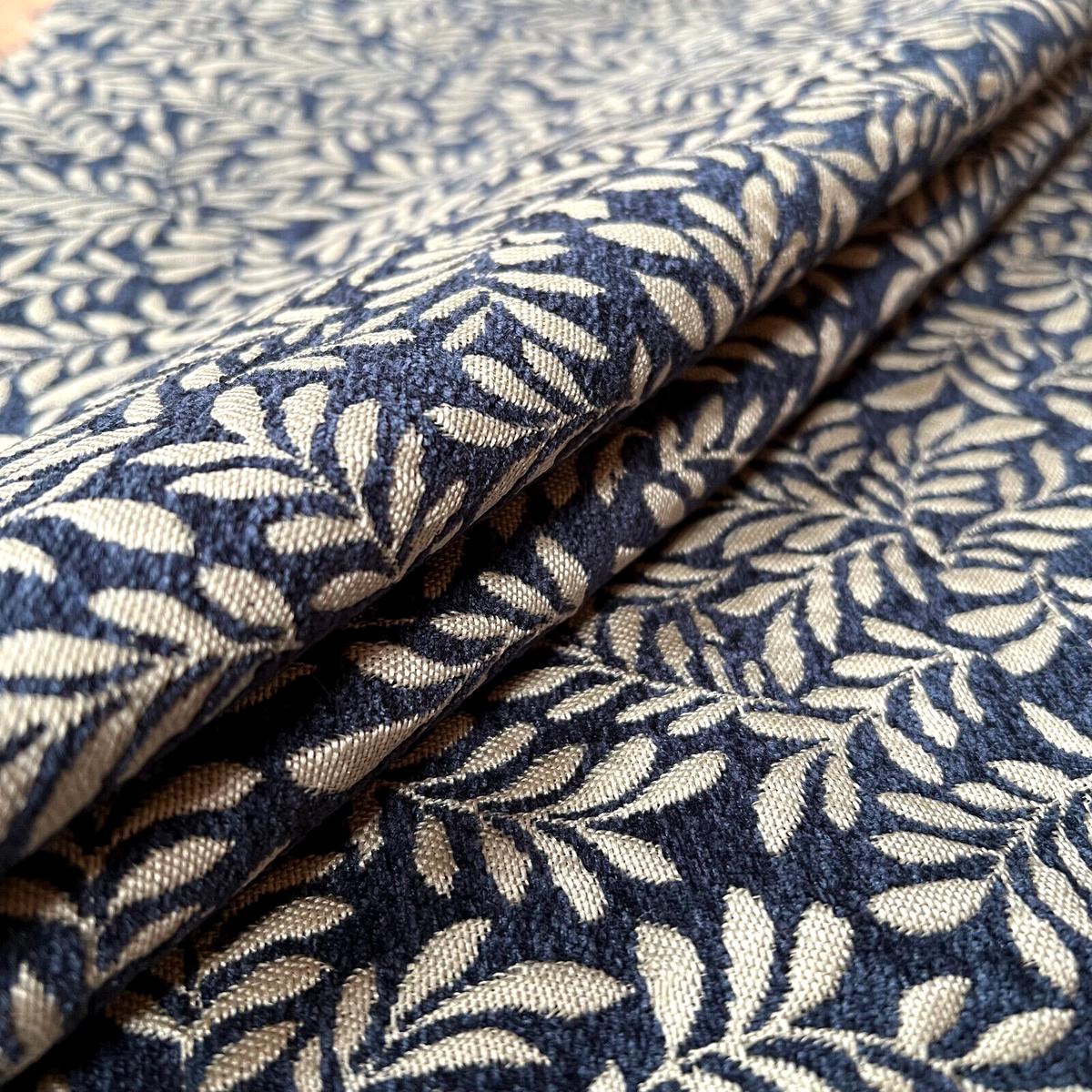 3-3m-iliv-brackenhill-indigo-woven-jacquard-curtain-upholstery-cushion-fabric