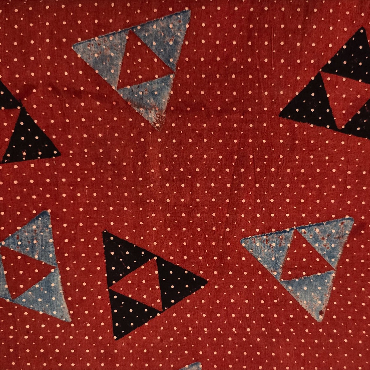pure-cotton-ajrak-red-with-black-and-rust-blue-triangle-hand-block-print-fabric