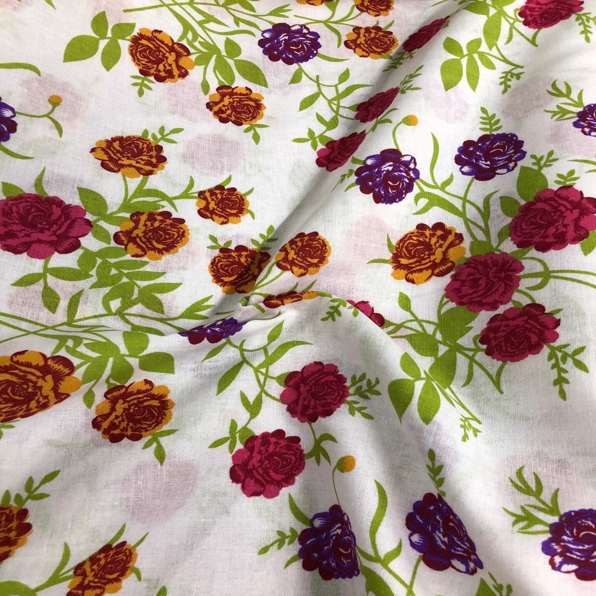 1-metre-100-cotton-fabric-x-150cm-60-purple-orange-raspberry-rose-ct315