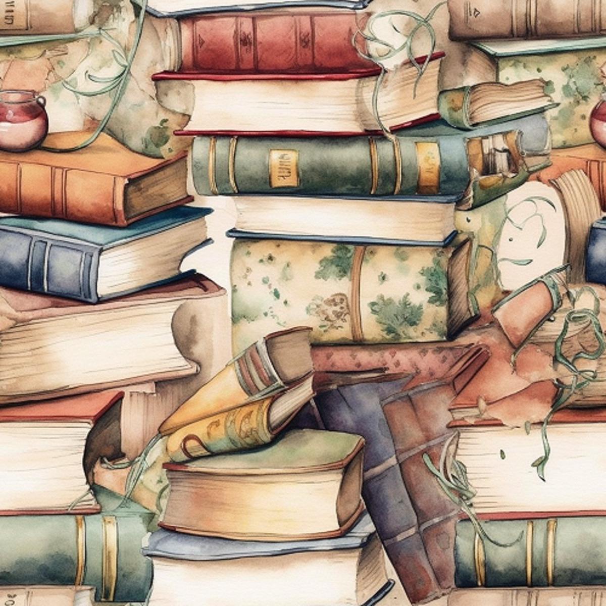 whimsical-messy-books-decor-5-fabric