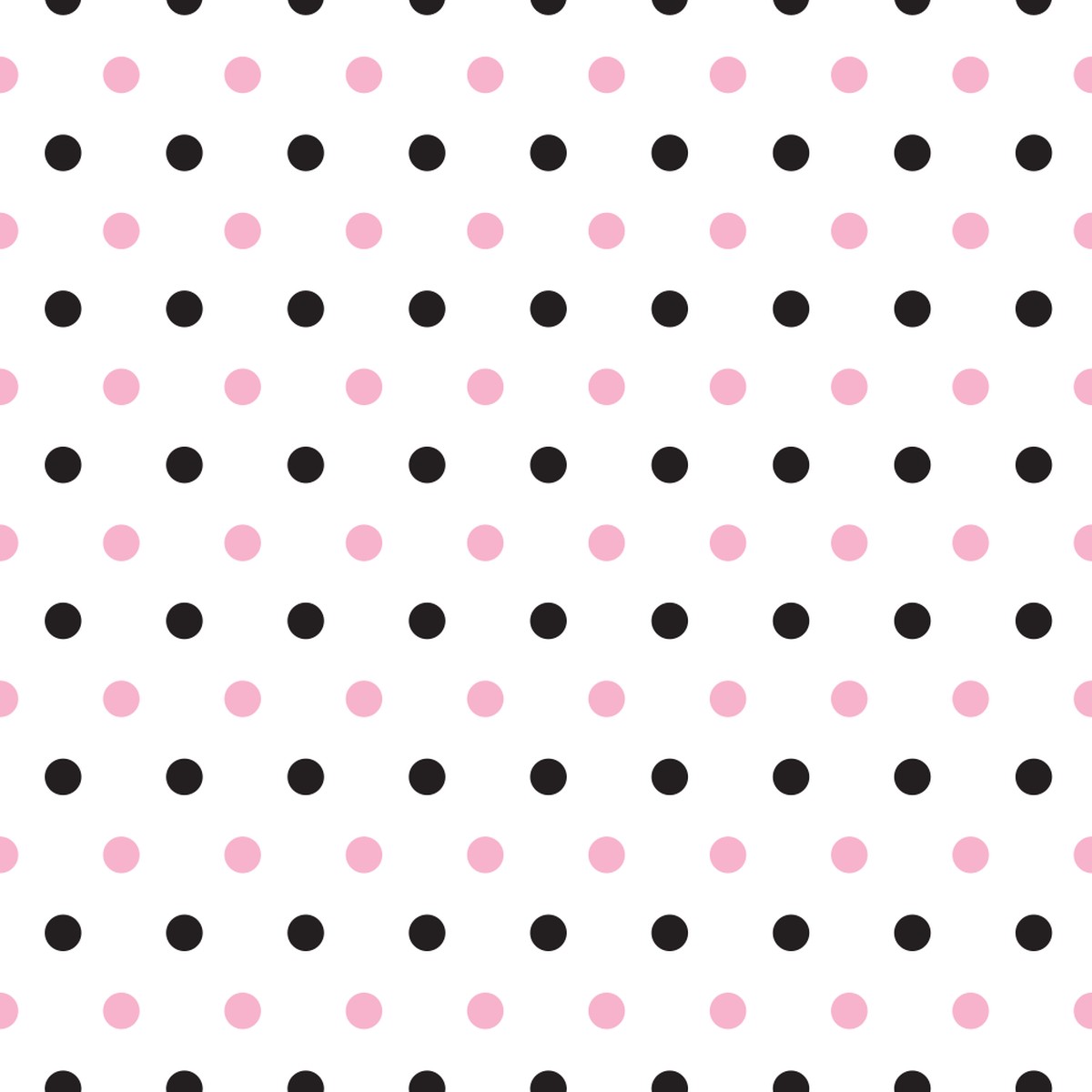 black-and-cupid-pink-polka-dots-fabric