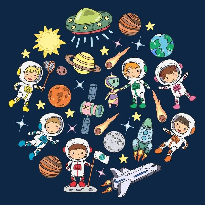 kindergarten-in-space-fabric-panel-blue