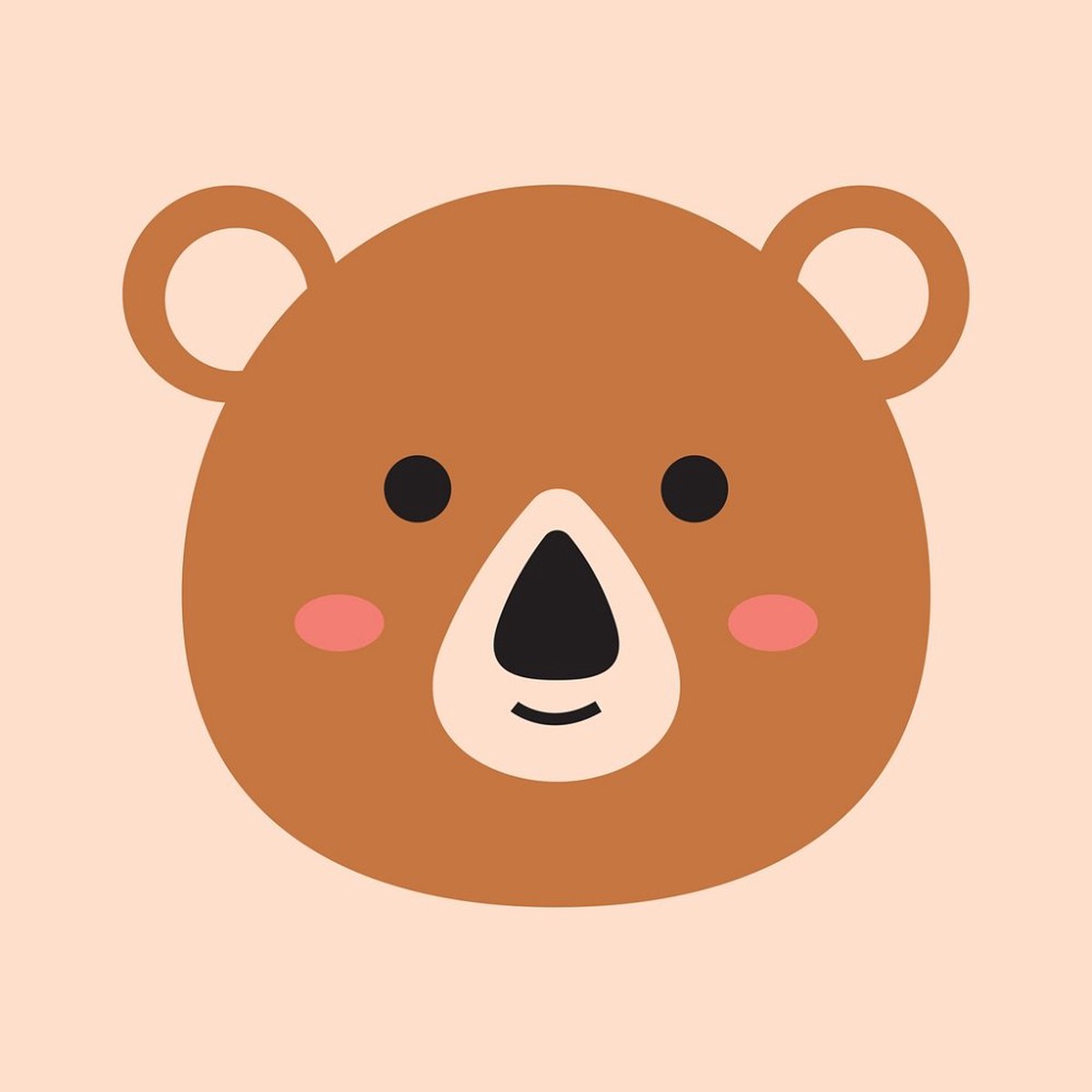 baby-bear-face-fabric-panel