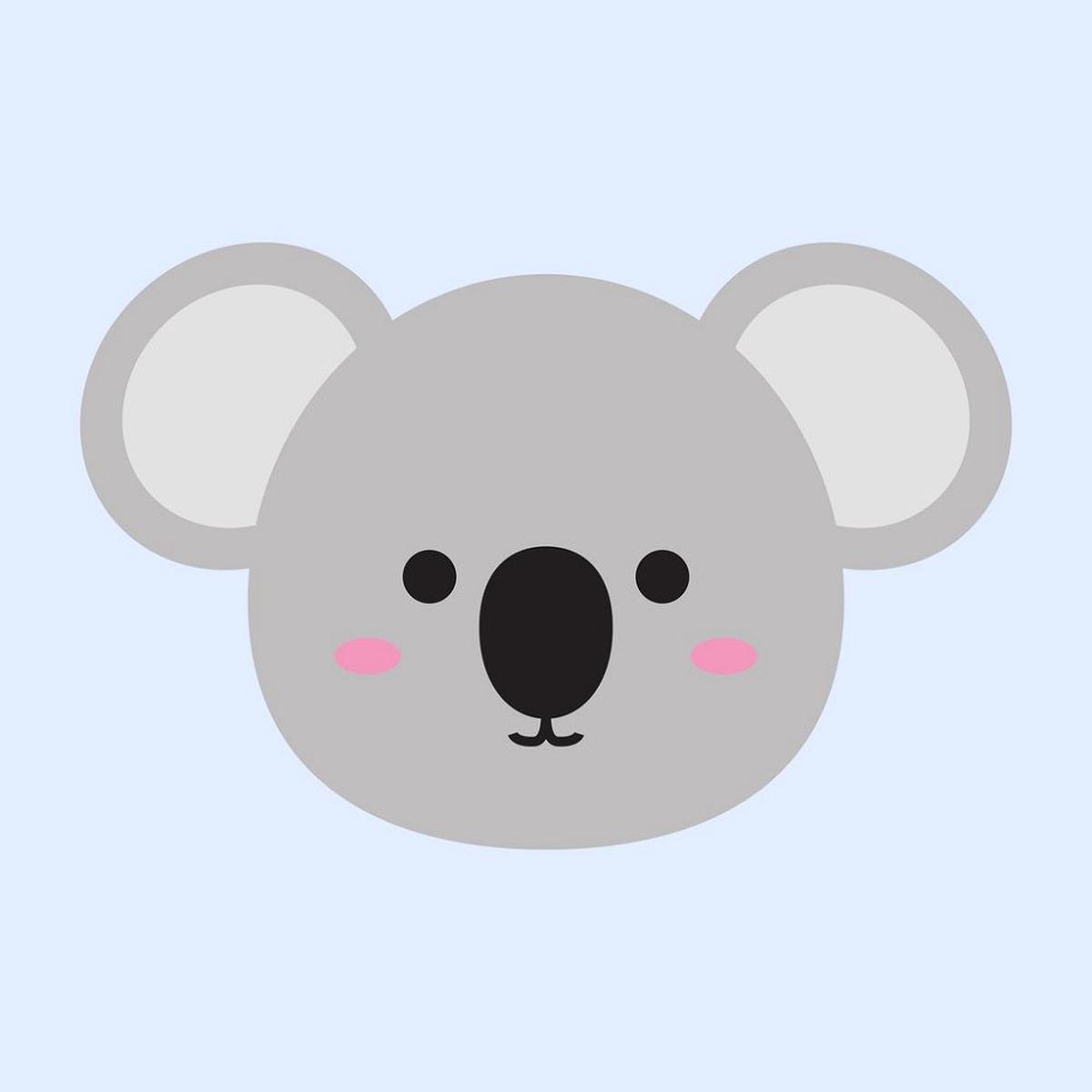 baby-koala-face-fabric-panel