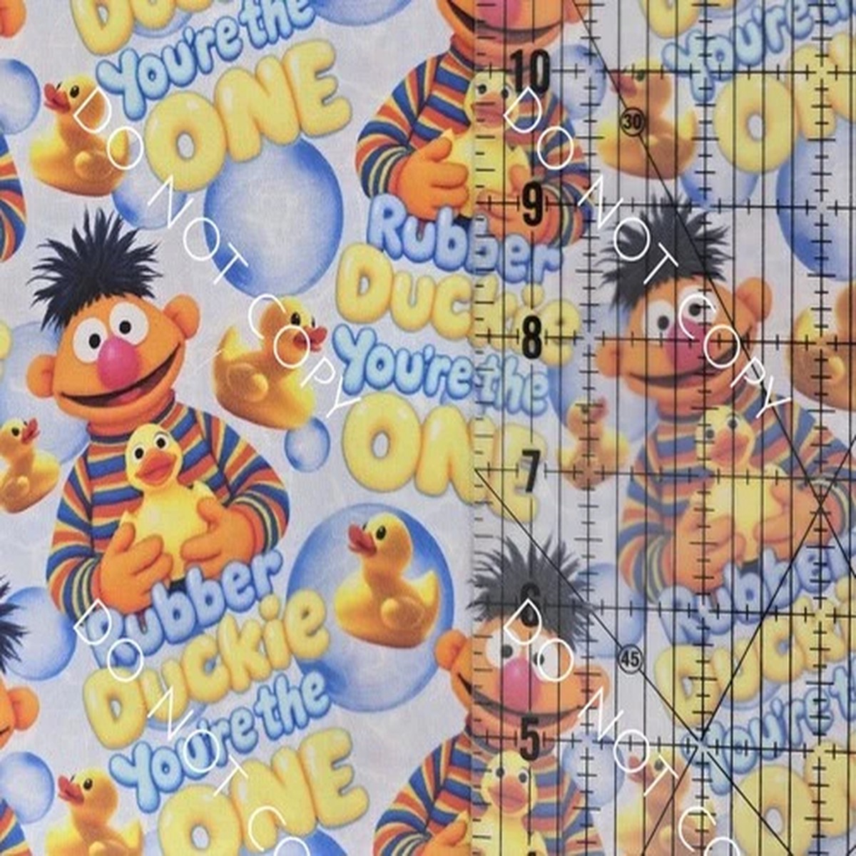 custom-100-cotton-woven-fabric-ernie-rubber-duckie-tv-show-by-the-1-4-yard-9x56