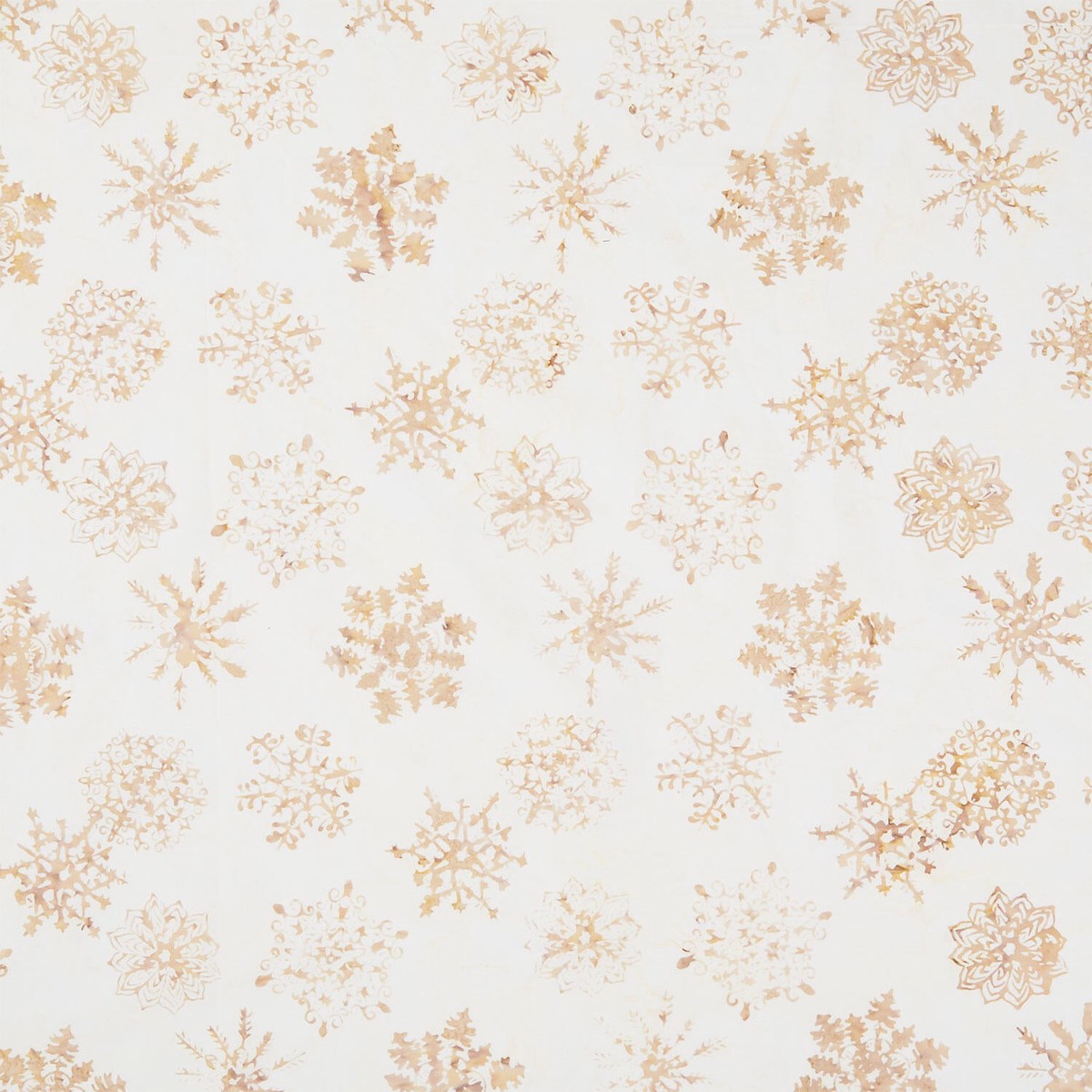 tonga-batiks-mistletoe-snowflakes-ochre-yardage