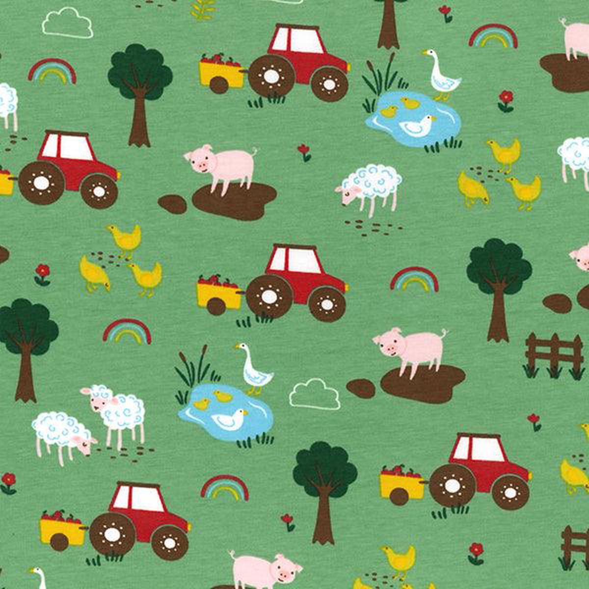 animals-and-tractors-on-green-cotton-jersey-fabric
