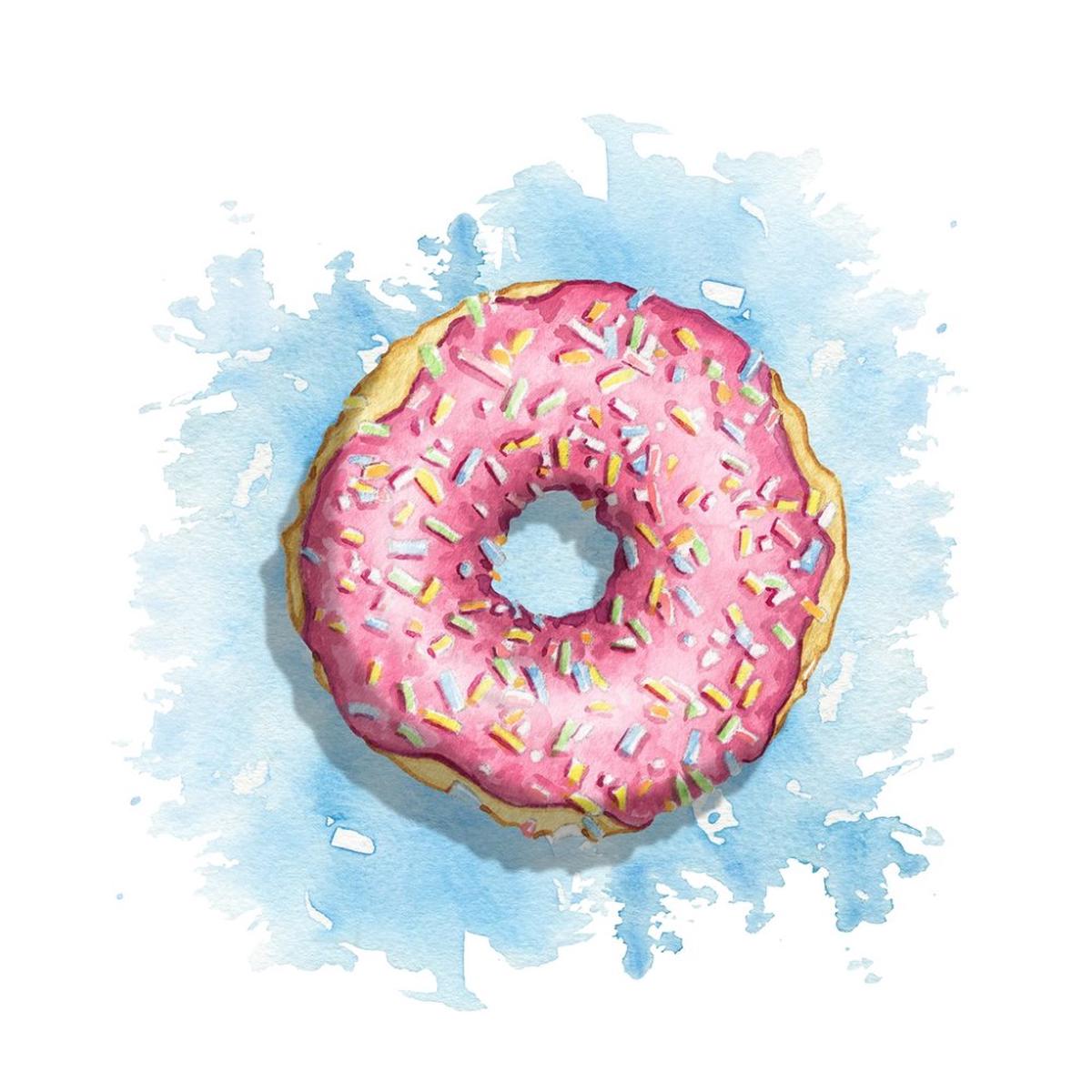watercolor-sprinkled-doughnut-fabric-panel-pink