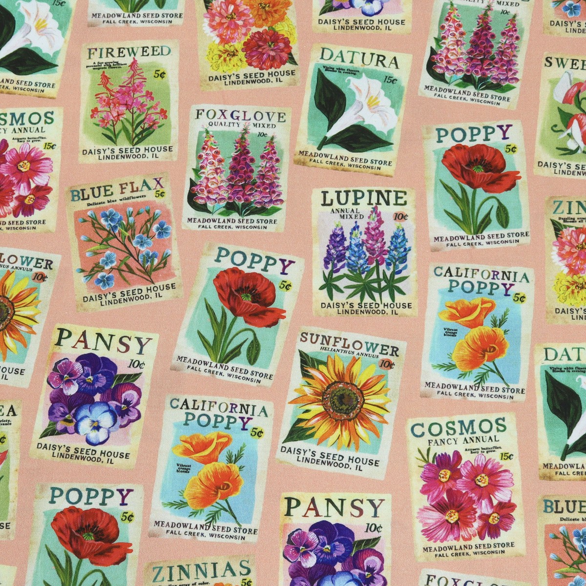a-wildflower-heart-fabric-collection-heritage-seedpacks-light-peach-jam