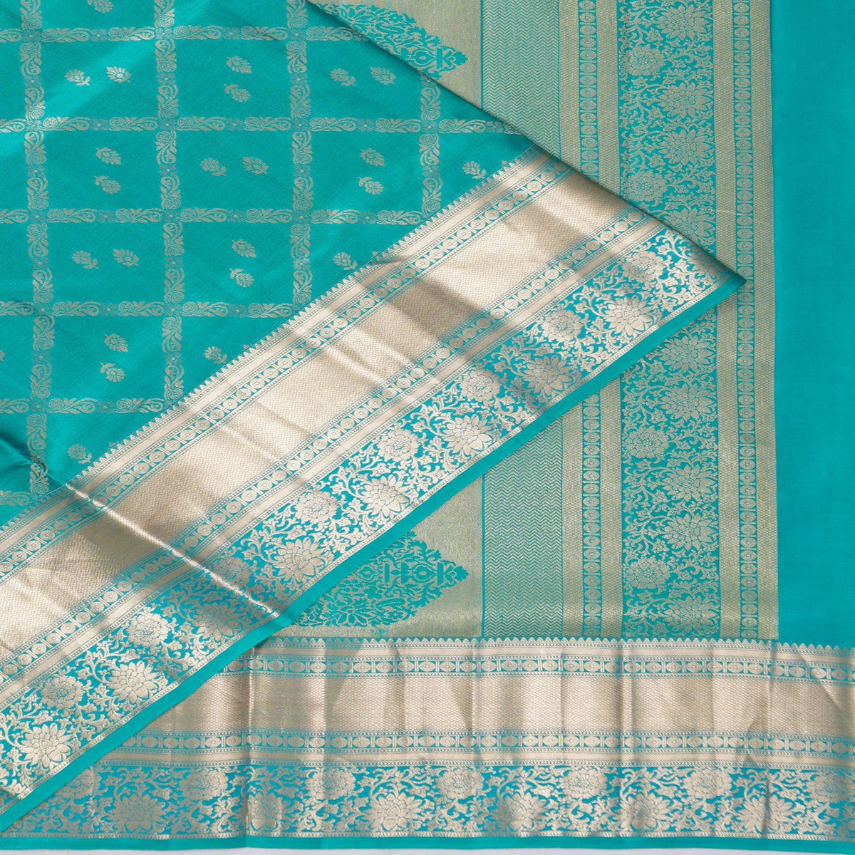 coimbatore-soft-silk-jaal-and-butta-sea-blue-saree