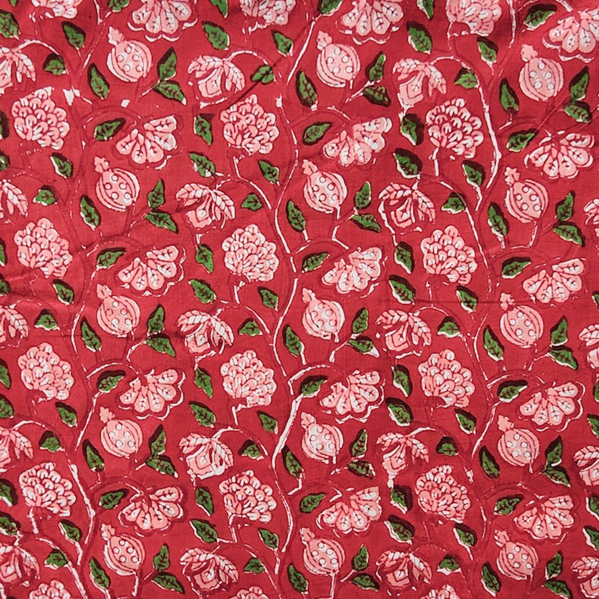 pure-cotton-jaipuri-red-with-small-pomegranate-creeper-hand-block-print-fabric