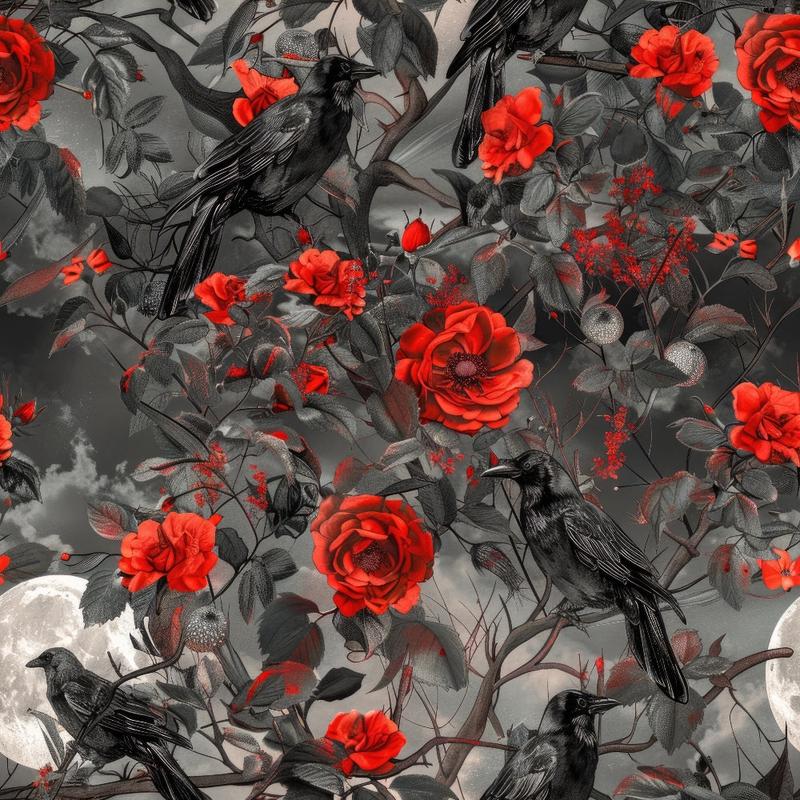 evil-crows-and-roses-pattern-10-quilting-cotton-fabric