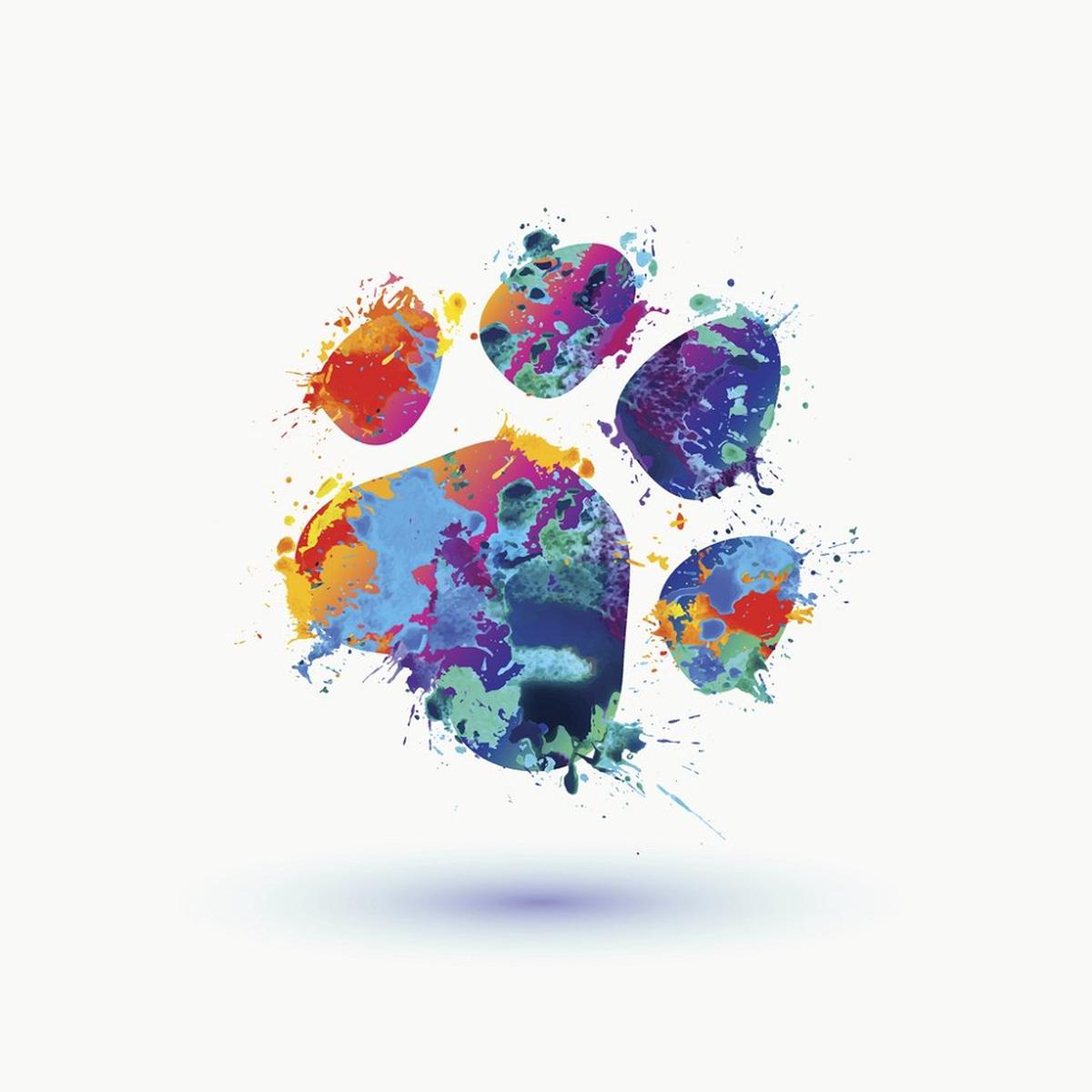 watercolor-splash-paint-paw-print-fabric-panel-multi