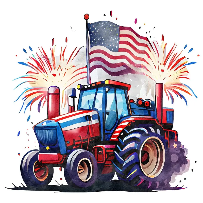 4th-of-july-tractor-fabric-panel