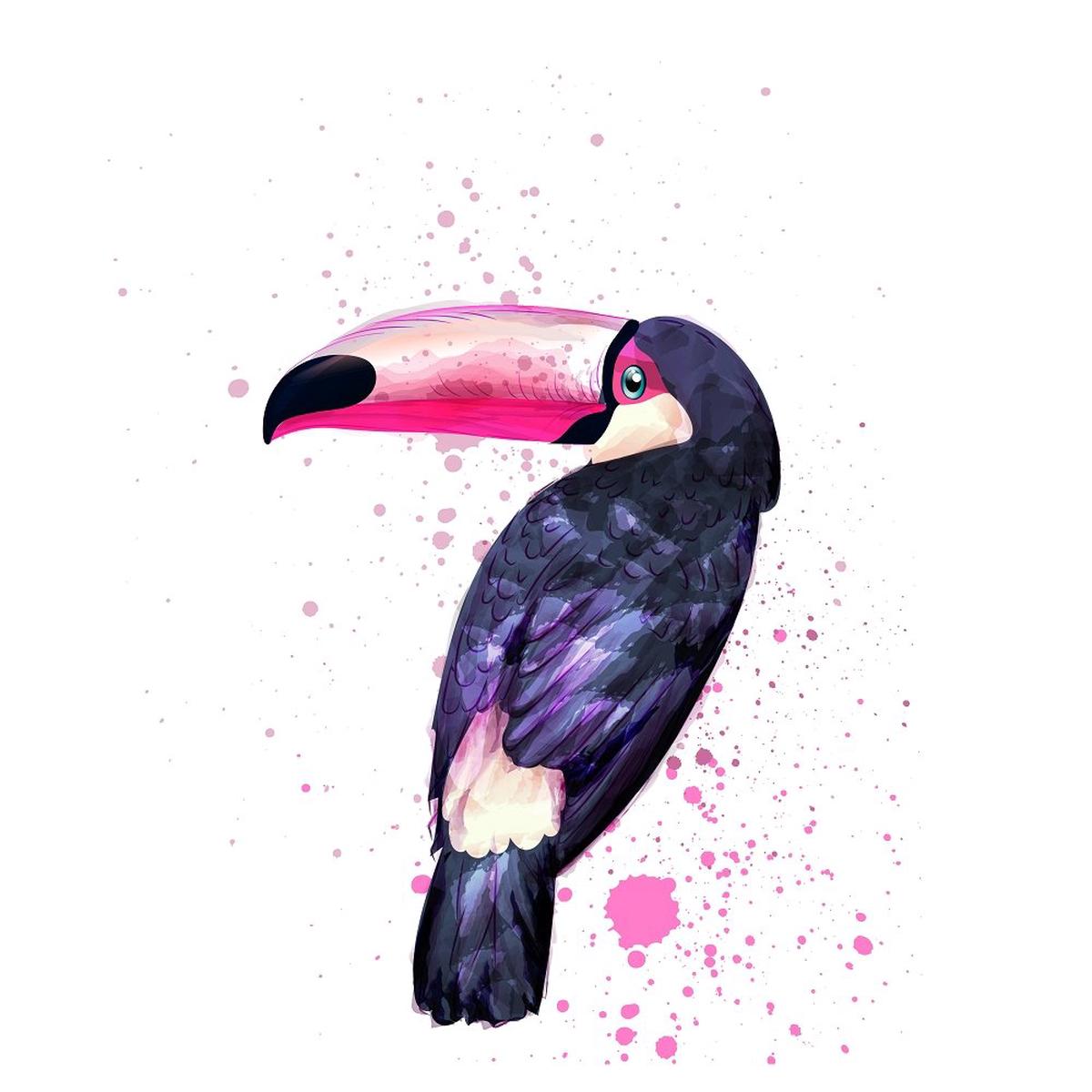 tropical-toucan-fabric-panel