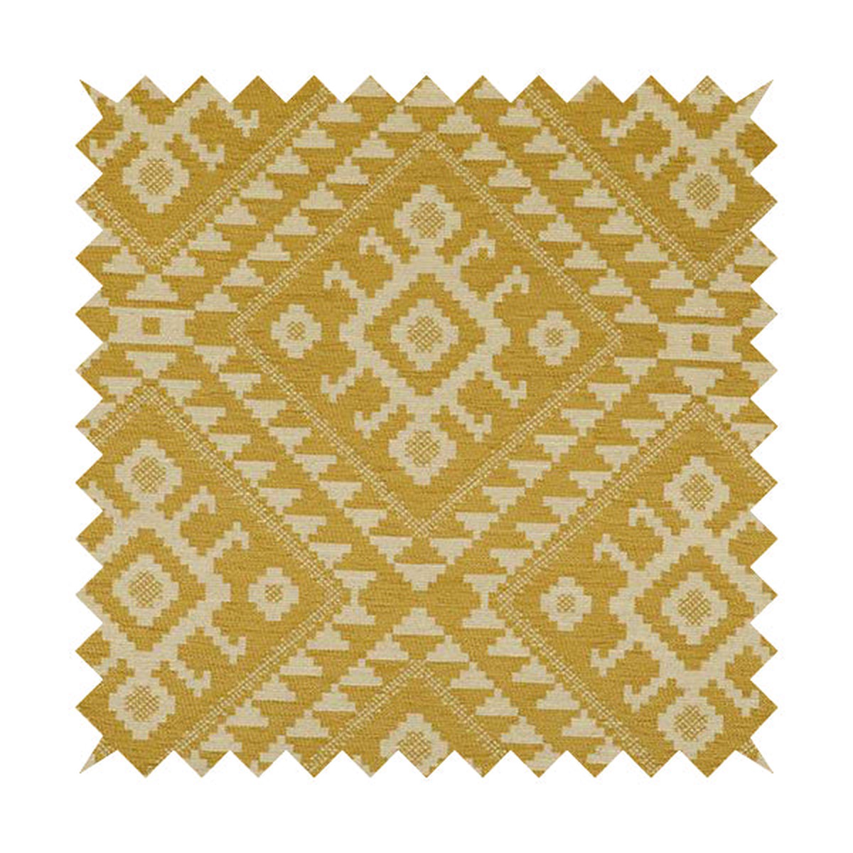 yellow-cream-colour-kilim-aztec-pattern-furnishing-fabric-jo-1290