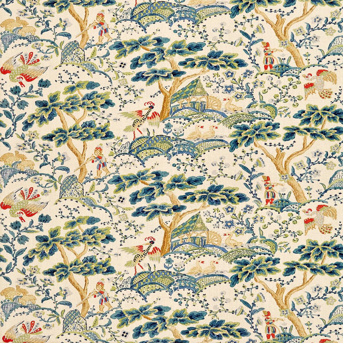 scalamandre-kelmescott-hand-block-print-fabric-peacock-on-sand-sc-000316590-new-sku-sc165900003