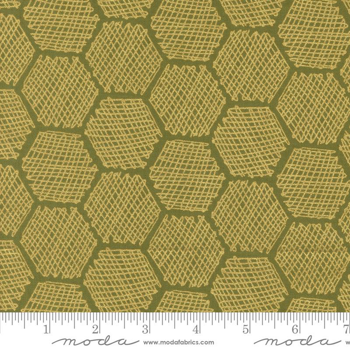 bee-garden-metalic-honeycomb-on-green