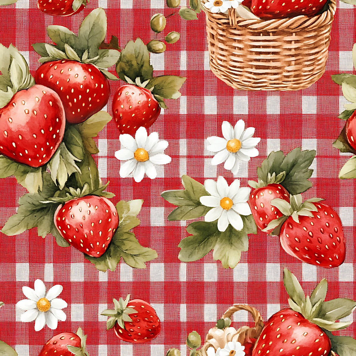 strawberry-gingham-picnic-pattern-10-quilting-cotton-fabric