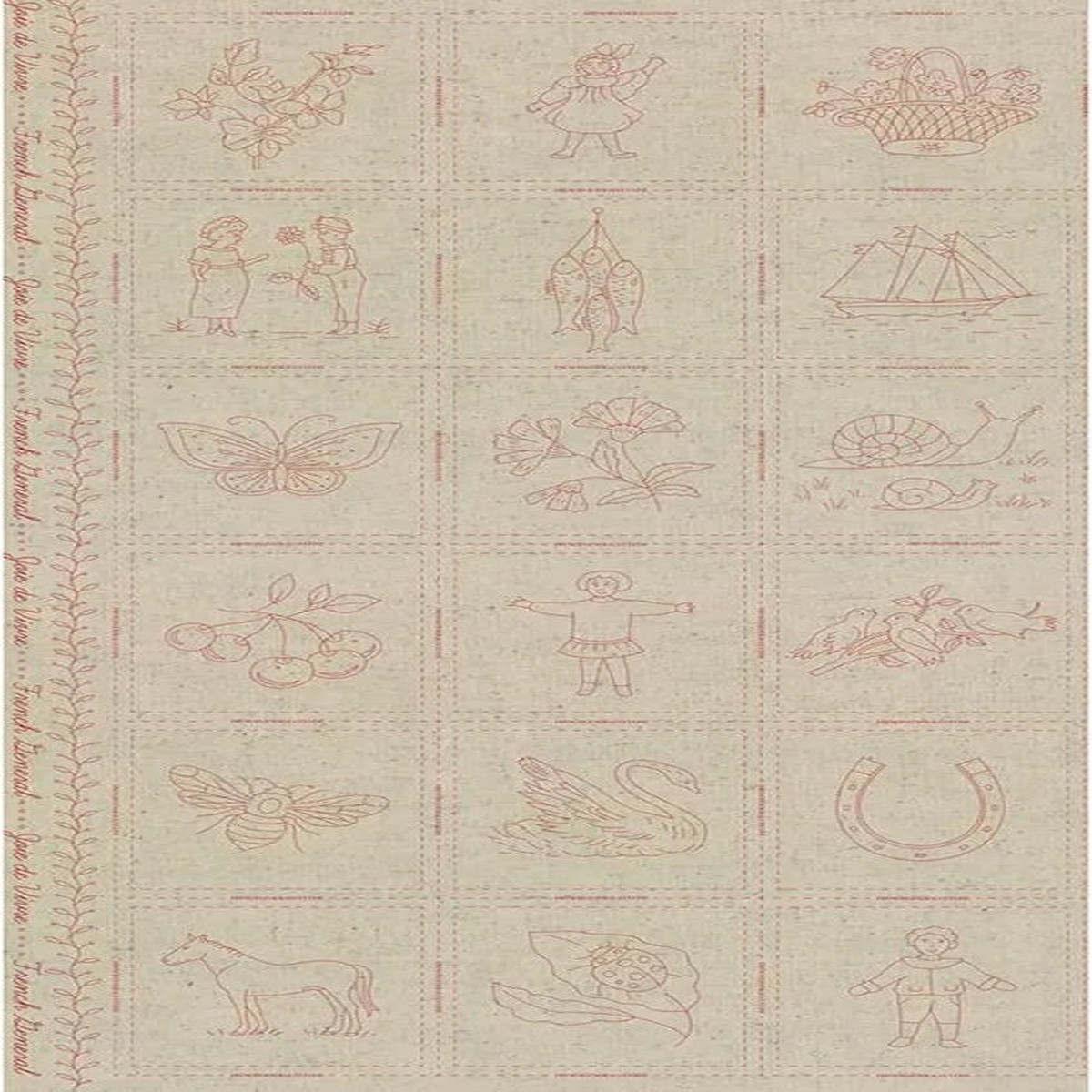 joie-de-vivre-broderie-rouge-panel-70-cotton-30-linen-60cm