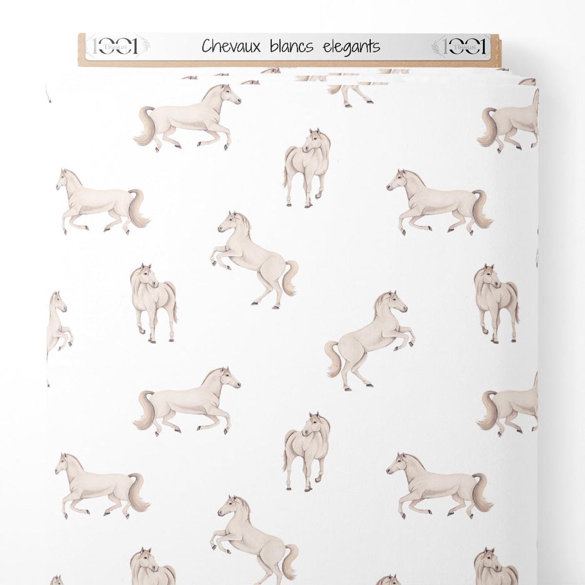 tissu-chevaux-blancs-lgants