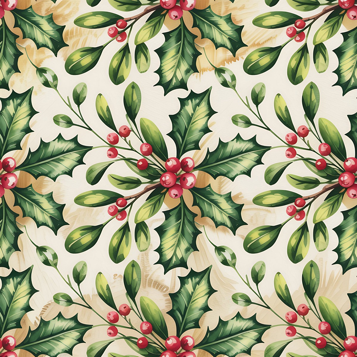 christmas-botanical-watercolor-pattern-8-quilting-cotton-fabric