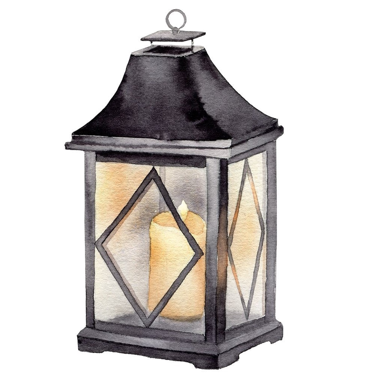 christmas-farmhouse-gnome-lantern-fabric-panel