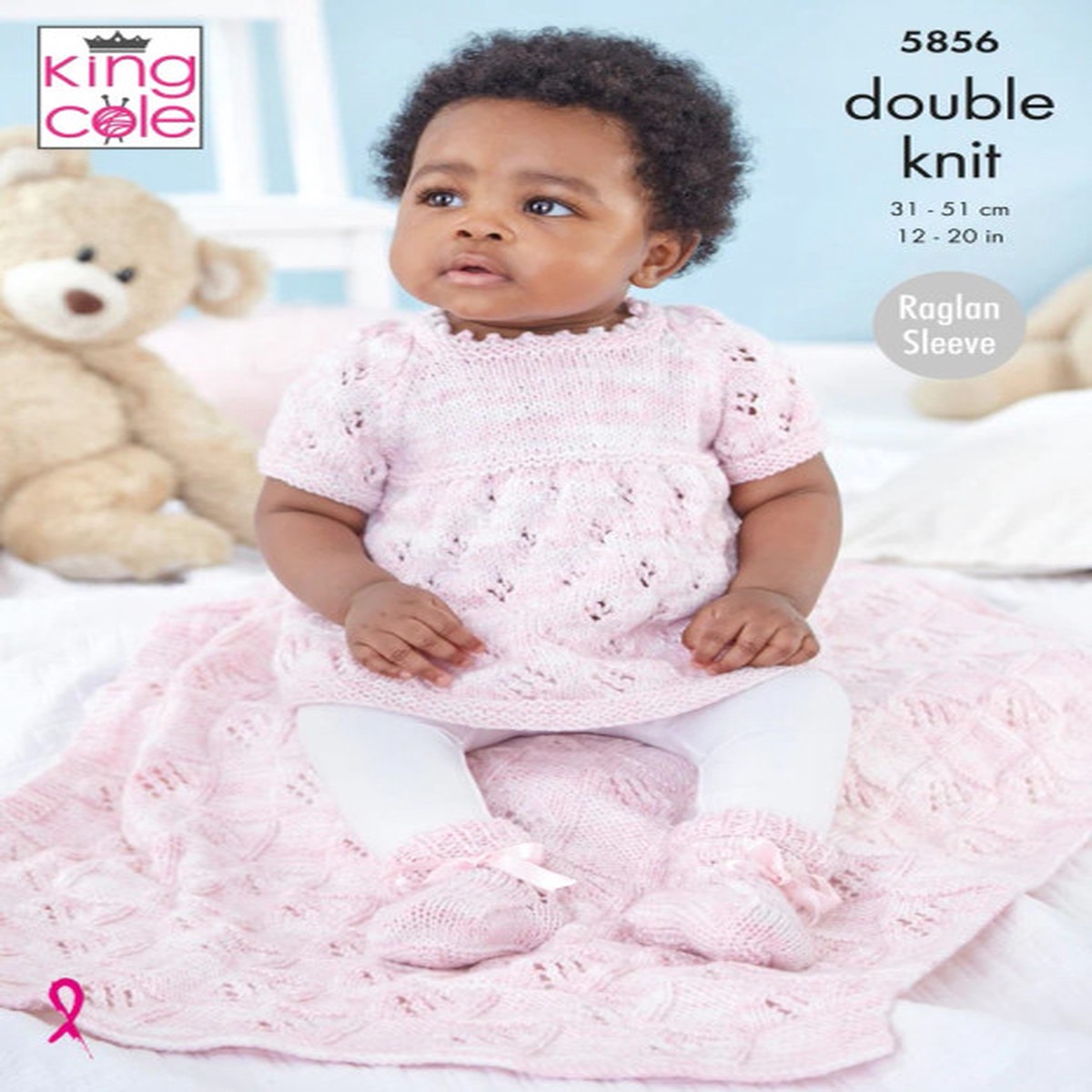 dress-cardigan-blanket-bootees-in-king-cole-little-treasures-dk-5856