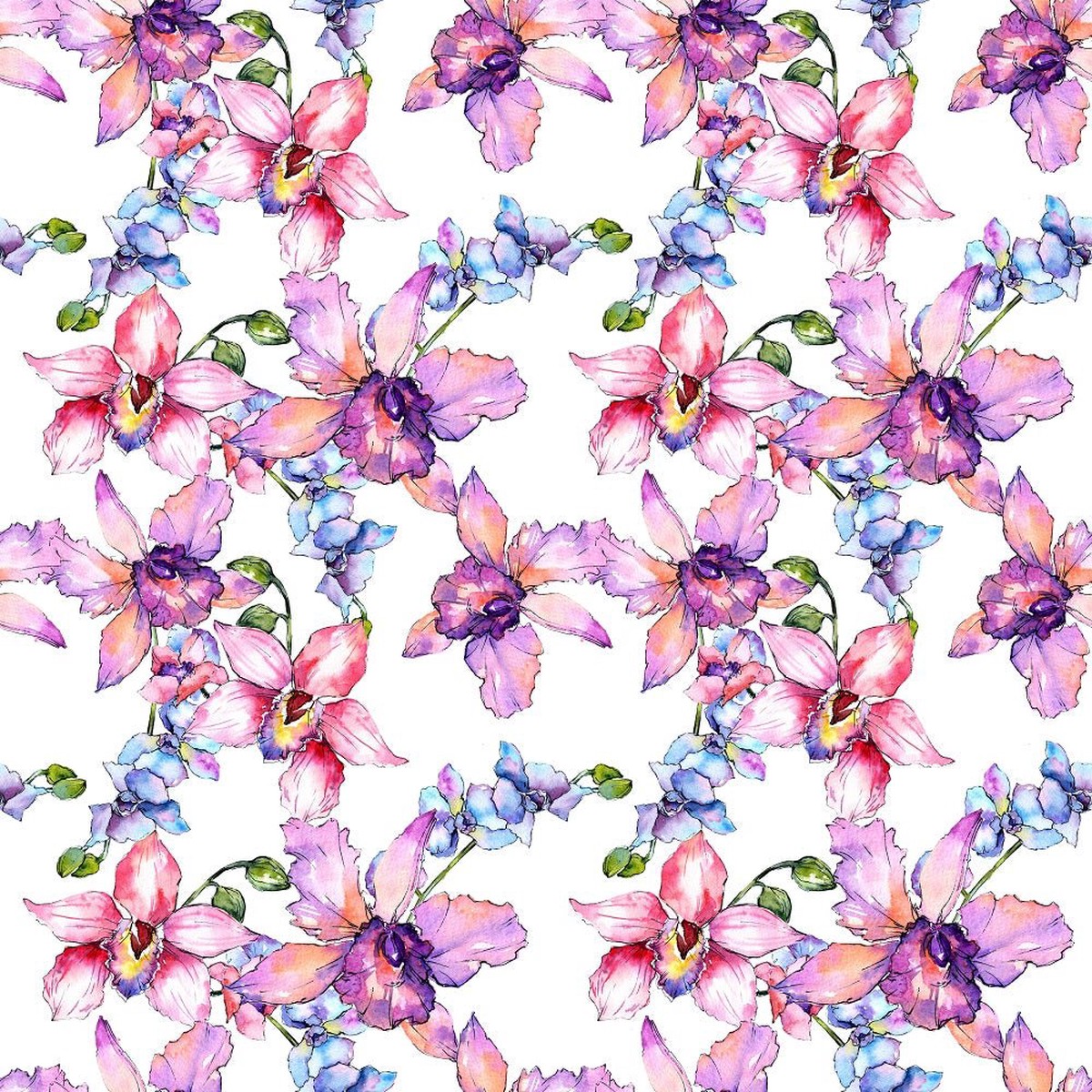 watercolor-wildflower-orchid-3-fabric