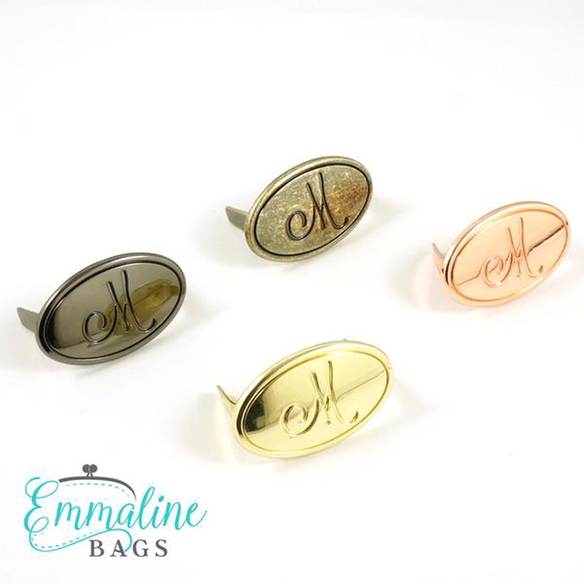 emmaline-bag-label-script-in-gun-metal-m-no-ink-in-lettering
