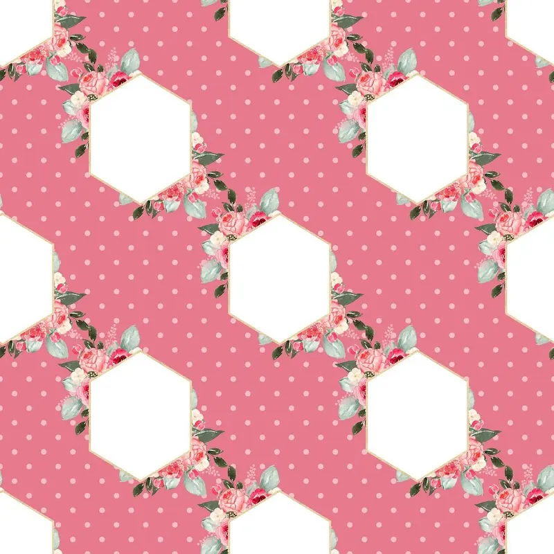 watercolor-valentine-roses-frames-fabric-pink