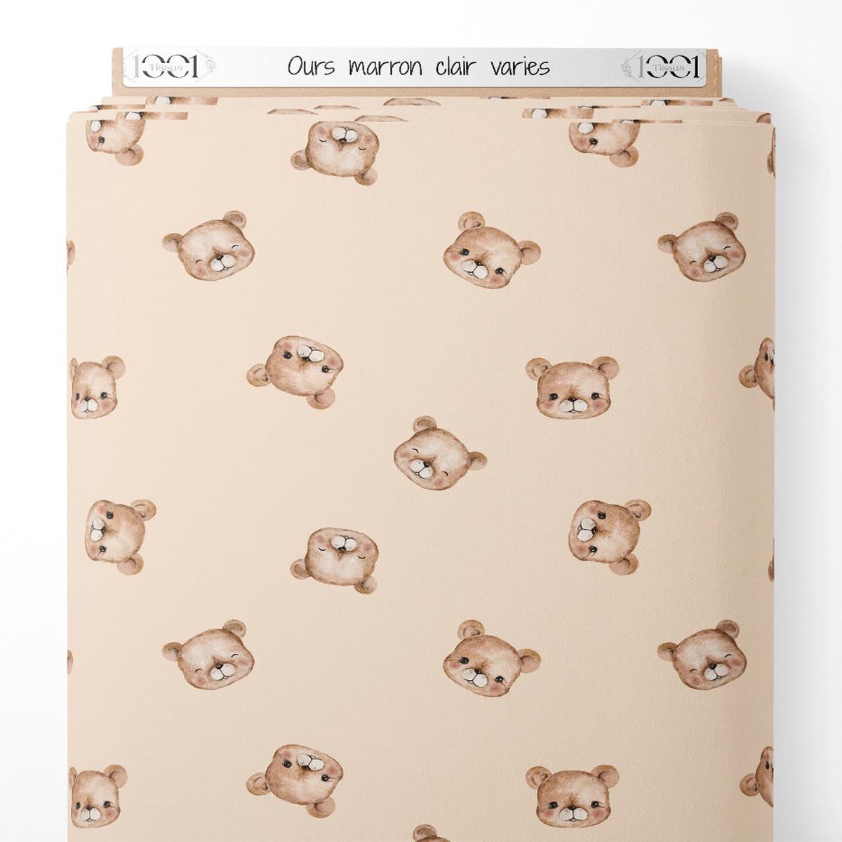 tissu-ours-marron-clair-varis