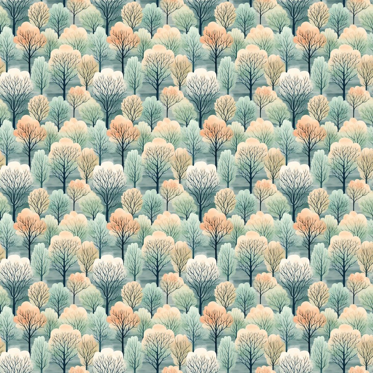christmas-gnome-dreams-forest-pattern-2-fabric