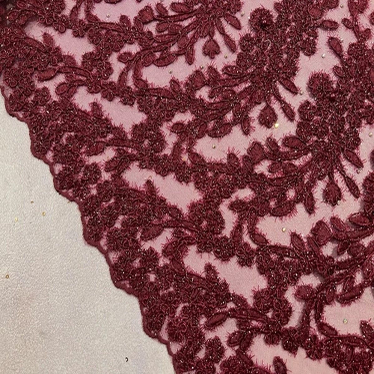 burgundy-silver-embroidery-rhinestone-lace-fabric-50-width-sold-by-the-yard