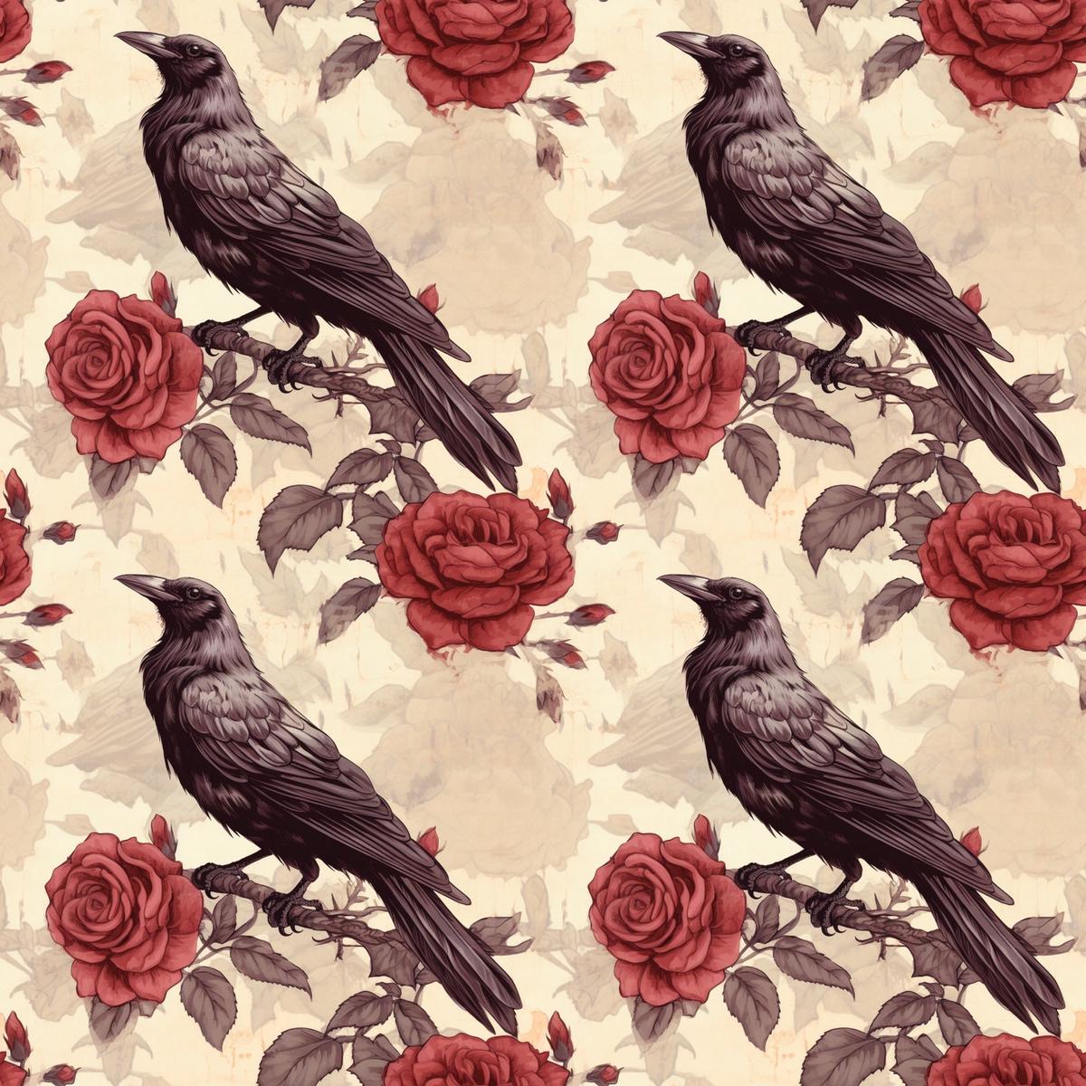 edgar-allen-poe-crows-roses-1-fabric