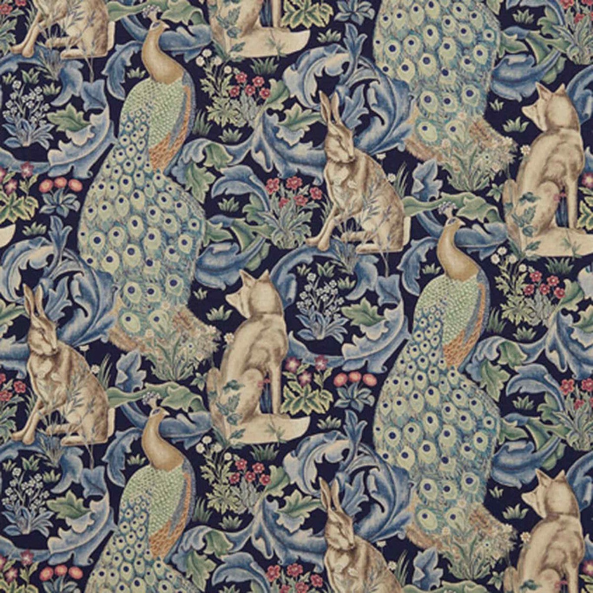 forest-linen-archive-ii-prints-azure-fabric-by-morris-co