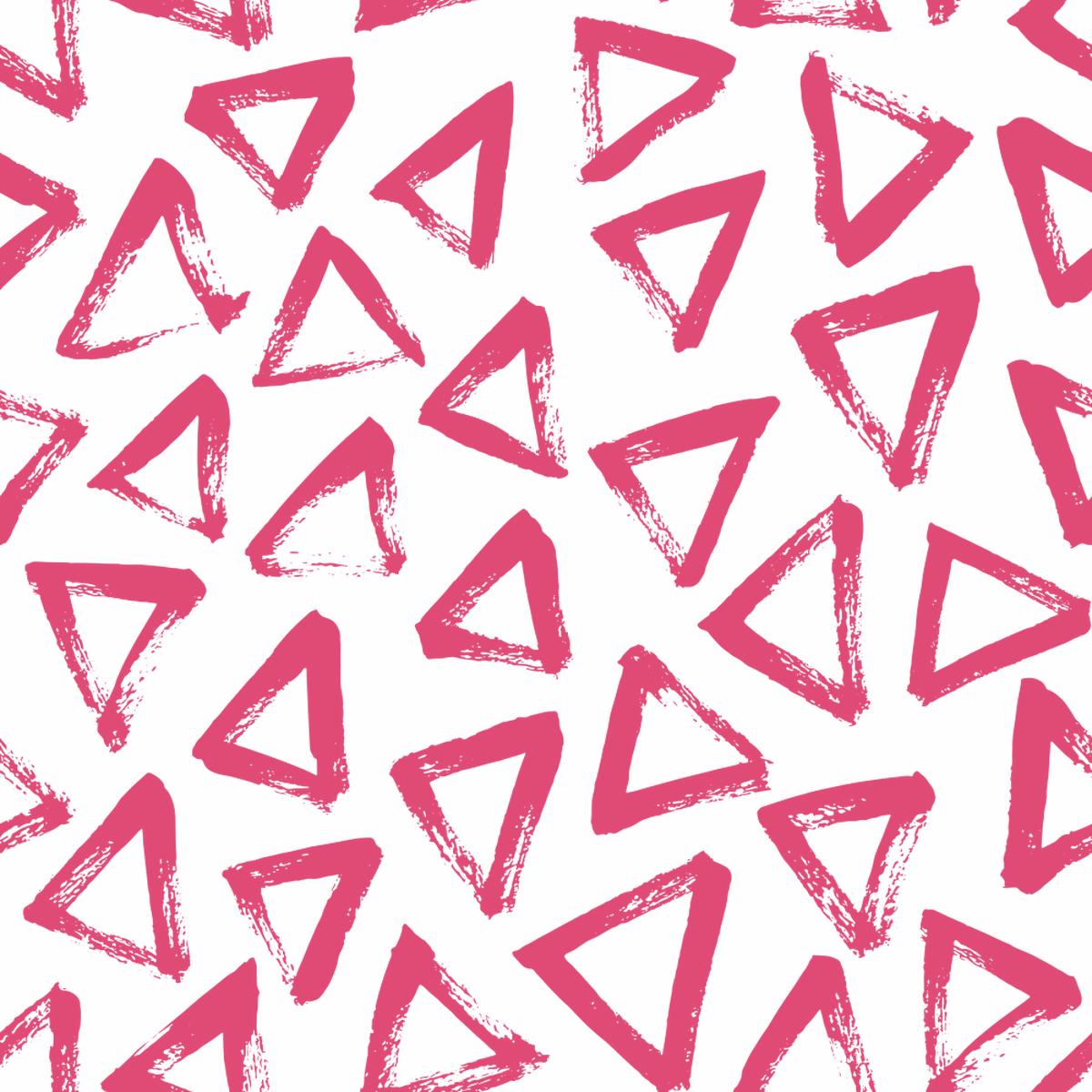 hand-drawn-triangles-fabric-pink-carmine