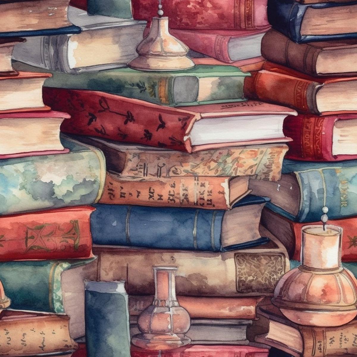 whimsical-messy-books-desk-decor-4-fabric