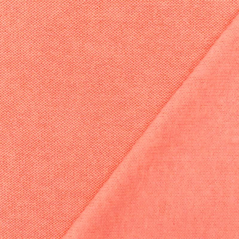 1-7-8-yd-pc-neon-orange-solid-stretch-poly-blend-brushed-face-jersey-knit-fabric