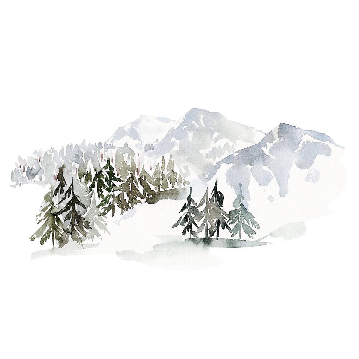 winter-mountains-fabric-panel